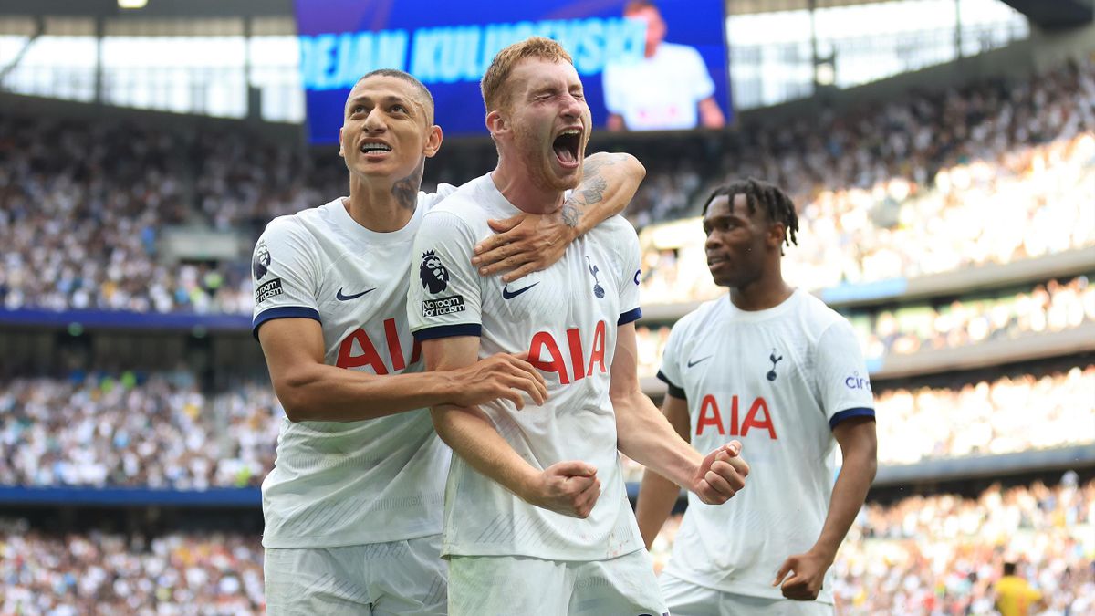 Tottenham 2-1 Sheffield United: Richarlison and Dejan Kulusevski stoppage-time goals claim dramatic win for Spurs - TNT Sports
