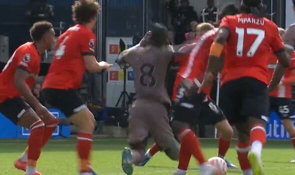 Tottenham's Yves Bissouma sent off for unnecessary dive minutes after yellow card vs Luton | Football | Sport | Express.co.uk